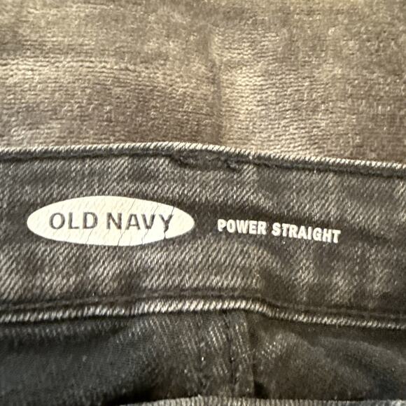 Old Navy Jeans Womens size 28 Black The Power Jean Perfect Straight Ankle Casual - Picture 7 of 11